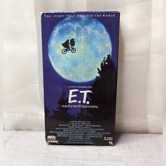 1982 ET The Extra-Terrestrial Rare Green VHS Video MCA USA Movie Slip Cover - Picture 3 of 7